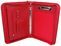 Деловая папка для документов из кожи Portfolio Красный (Port1021 red flotar) QT, код: 7673495