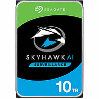 Накопитель HDD SATA 10.0TB Seagate SkyHawk Al Surveillance 7200rpm 256MB (ST10000VE001) QT, код: 7928243
