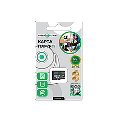 Карта пам'яті GreenVision microSDHC 128GB Class10 (без адаптера)