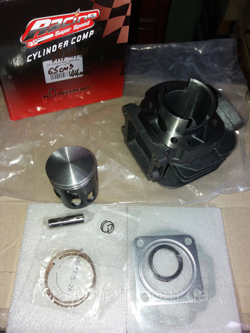 Тефлон YAMAHA GEAR 2JA JOG BWS SLIDER Циліндр до-кт 65cm3 44mm p-10mm фірма MTRT — Оригінал Тайвань, фото 1