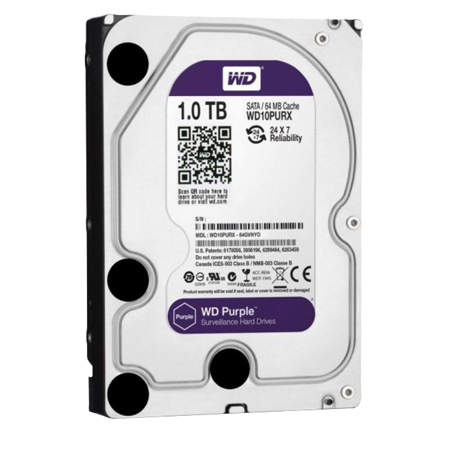 Жорсткий диск Western Digital 1TB Purple (WD10PURX)