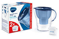 Фильтр-кувшин Brita Marella 3.5 л Memo синий + 2 картриджа BM, код: 7719808