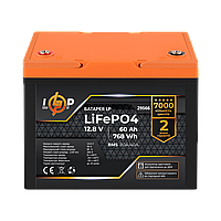 Аккумулятор LP LiFePO4 12,8V - 60 Ah (768Wh) (BMS 80A/40А) пластик для ИБП
