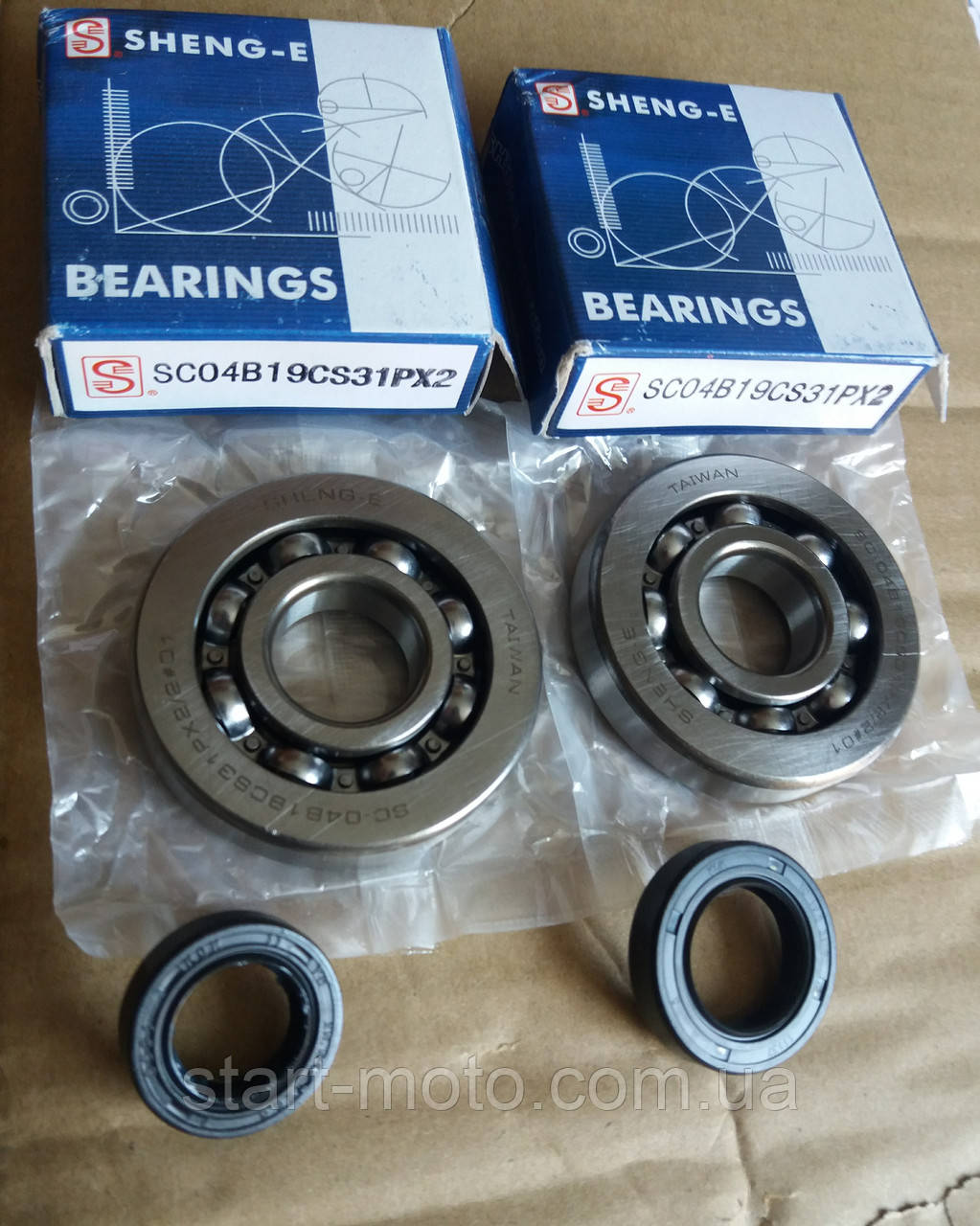 HONDA-50 TOPIC AF38/Cesta DIO ZX 34/35 Набір підшипники 20х56х12mm SEE-SHENGE сальники KOK — Оригінал Тайвань, фото 1