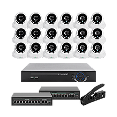 Комплект відеоспостереження на 18 камер GV-IP-K-W85/18 5MP