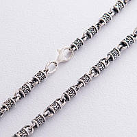 Серебряная цепочка Фантазийное плетение (5мм) 18461 Оникс 60 QT, код: 6736550