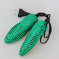 Сушилка для обуви Попрус Универсальная электрическая 8 W Зеленая UL, код: 8255548