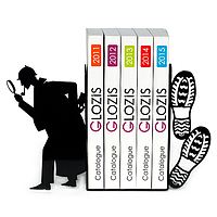 Упоры для книг Glozis Sherlock G-029 30 х 20 см BM, код: 147582