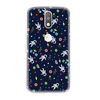 Чехол с рисунком Printed Silicone для Motorola Moto G4 G4 Plus Космос (hub_smZw46086) GM, код: 1367723