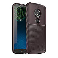 Чехол Carbon Case Motorola E5 Play Коричневый (hub_YjJr44073) GM, код: 1374132