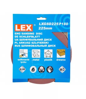 Шкірки до шліфмашини LEX LXGSD225P180, фото 3