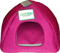 Домик для собак и кошек Lucky Pet Юрта Мия 1 39 x 39 x 31 см Фуксия (4820224212807) BM, код: 7997818