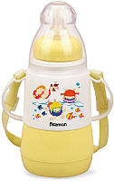 Детская бутылочка для кормления Забавное купание 150мл с ремешком желтая DP71048 Fissman BM, код: 8382605