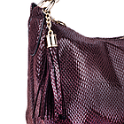 Жіноча сумка Realer P112 коричнева, фото 4