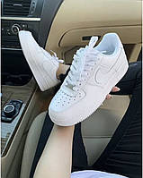 Женские кроссовки Nike Air Force White Белый экокожа размер 37