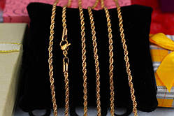 Ланцюг 60см 2мм Xuping Jewelry канатик медичне золото
