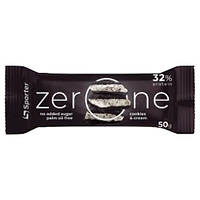 Протеиновый батончик Sporter Zero One 50 g Cookies Cream BM, код: 7541645