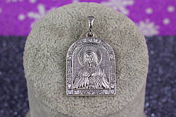 Ладанка Xuping Jewelry арка ажурна Діва Марія зі складеними руками 2,5 см срібляста