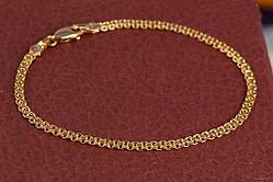 Браслет бісмарк 18см 3мм медичне золото Xuping Jewelry