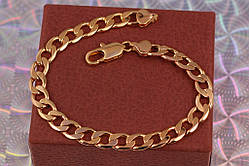 Браслет Xuping Jewelry панцирний 25 см 8 мм золотистий
