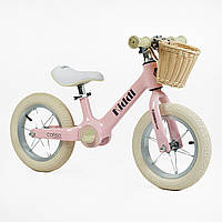 Беговел велобег детский МАГНИЕВАЯ РАМА "CORSO KIDDI" ML-12009 колеса надувные 12 дюймов, корзинка