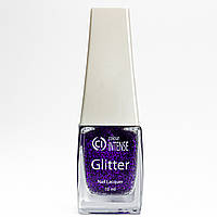 Лак для ногтей с блестками Colour Intense Glitter 10 мл PL-10 № 301 Фиолетовый