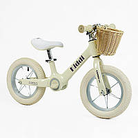 Беговел велобег детский МАГНИЕВАЯ РАМА "CORSO KIDDI" ML-12102 колеса надувные 12 дюймов, корзинка