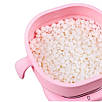 Воскоплав для депіляції рожевий з чашею HDR 400 мл компактний силіконовий воскоплав для депіляції для горячего воску у гранулах, фото 3