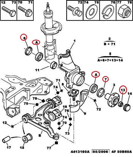 Підшипник передньої маточини R16 Fiat Ducato 230, Peugeot Boxer, Citroen Jumper (1994-2002), 1300535080, 33503, Solgy, Іспанія, фото 1