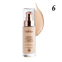 Тональная основа TopFace Skin Twin Cover Foundation SPF20 № 01 06 Телесный