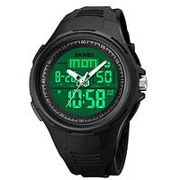 Часы наручные мужские SKMEI 1844BK BLACK, часы наручные электронные тактические. WF-639 Цвет: черный