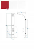 Душова панель Corsan BAO B-022T, фото 2