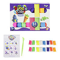 Шариковый пластилин Dankotoys Bubble Clay 14 цветов укр (BBC-05-01U) NX, код: 7293712