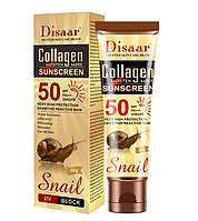 Солнцезащитный крем для лица Disaar Snail 50 SPF+++ UVA UVB 50 мл DS51922