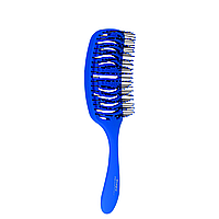 Щетка для волос Dagg продувная массажная 23 см, синяя