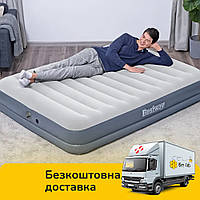 Надувная кровать велюр с встроенным электрическим насосом (203-152-36см, USB-кабель) Bestway 6716T