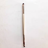 Кисть для макияжа бровей и век двусторонняя Beauty Luxury Double Eyeshadow Brush MA-17