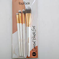 Набор кистей для макияжа из синтетического ворса 4 штуки TopFace Special Brush ST901