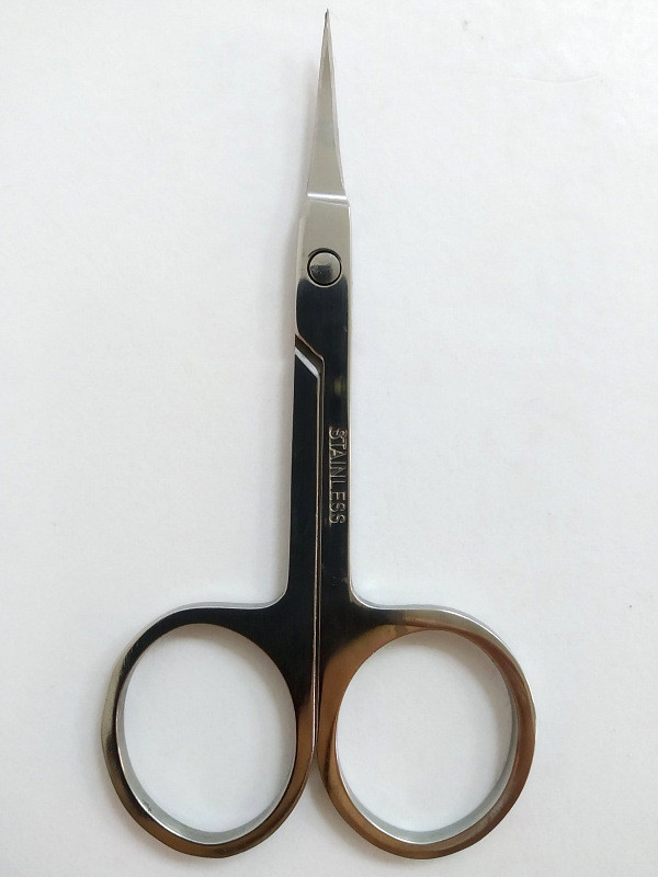 Ножиці для нігтів і кутикули манікюрні вигнуті QPI Professional 9 см QA-12