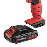 Дриль-шурупокрут акумуляторний Li-Ion 18 В, 25 Nm, 0-400/0-1500 об/хв, 2x2.0Аг, знімний патрон, фото 6