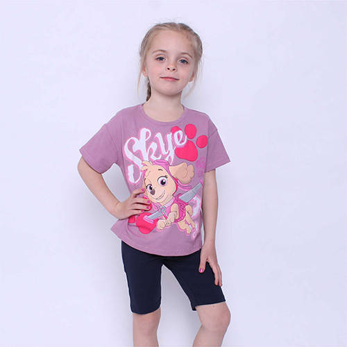 Летний детский трикотажный костюм для девочки " Скай щенячий патруль ...