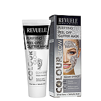 Маска пленка для лица очищающая Revuele Color Glow Purifying Pell-Off Glitter Mask