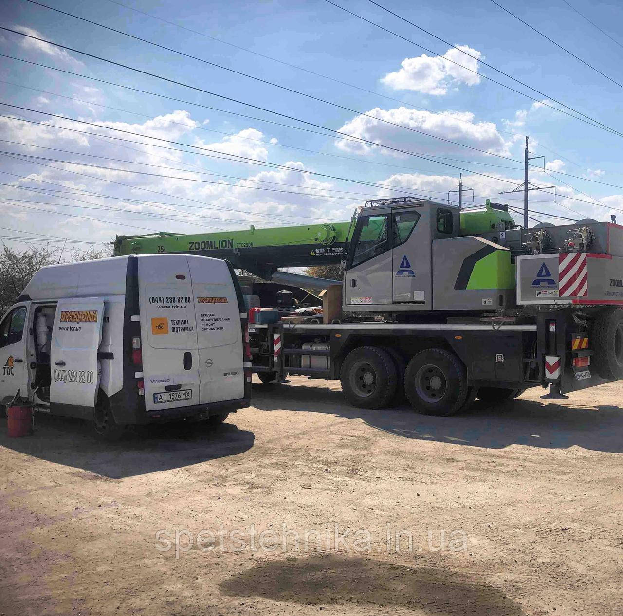 Гарантійне обслуговування автокрану ZOOMLION ZTC250V, фото 1