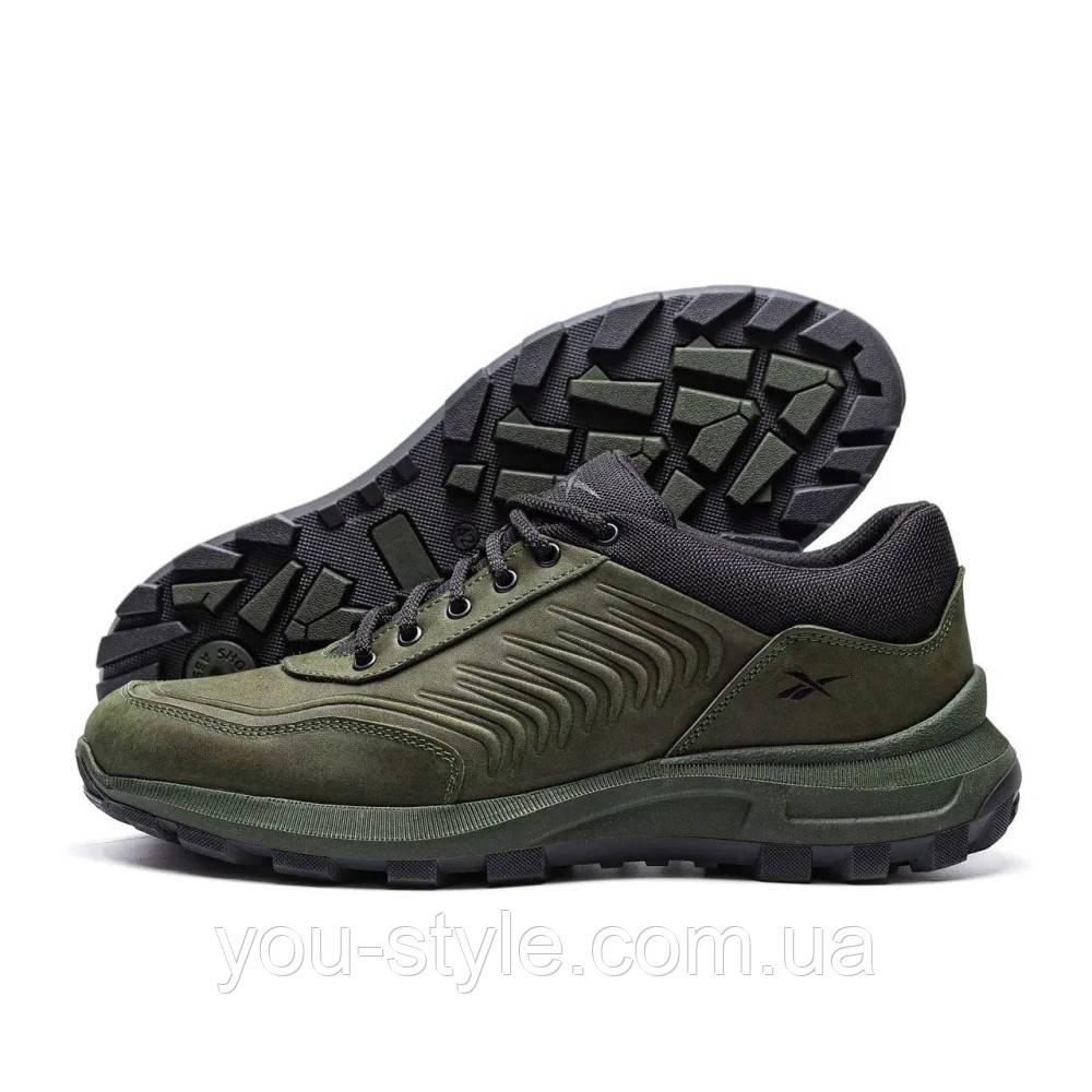 Чоловічі демісезонні кросівки Reebok хакі, фото 1