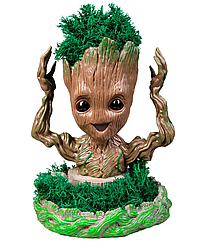 Горщик кашпо для квітів та канцелярії Грут Groot G4 з підставкою пень