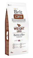 Сухой корм для собак с лишним весом Брит Brit Care Weight Loss Rabbit & Rice 12 кг