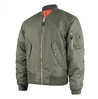 Тактическая куртка бомбер Mil-Tec ma-1 flyers basic оливковая 10402001 2XL UP, код: 8375071