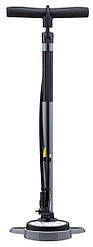 Насос підлоговий Cannondale PRECISE, з манометром 140psi, presta+schrader, чорно-сріблястий
