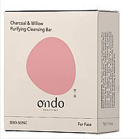 Мило з порошком дерев яного вугілля для обличчя та тіла Ondo Beauty 36.5 Charcoal & Willow Purifying Cleansing