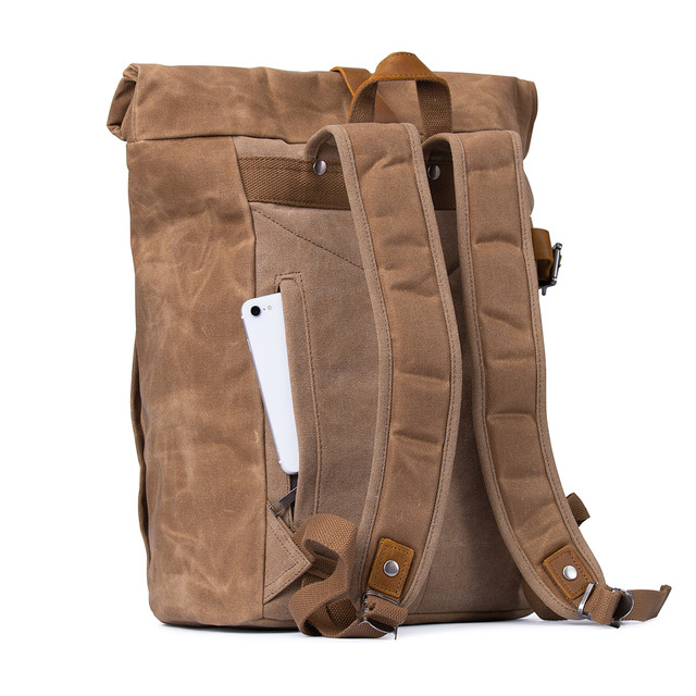 Мужской рюкзак с отделением для ноутбука MCN коричневого цвета